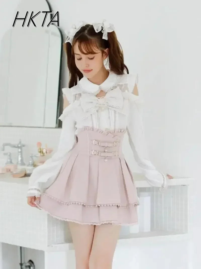 Liz Shirt Blouse Women 2026 Spring and Summer New Mine