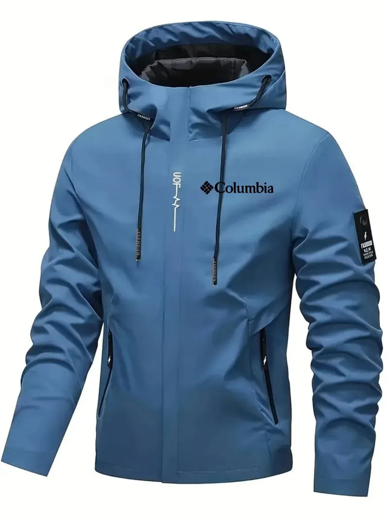 2026 Men's Waterproof Raincoat Hooded Lightweight Cycling Jacket