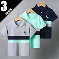 3-piece Set Of New Summer Children's Multi-color Combination POLO Top