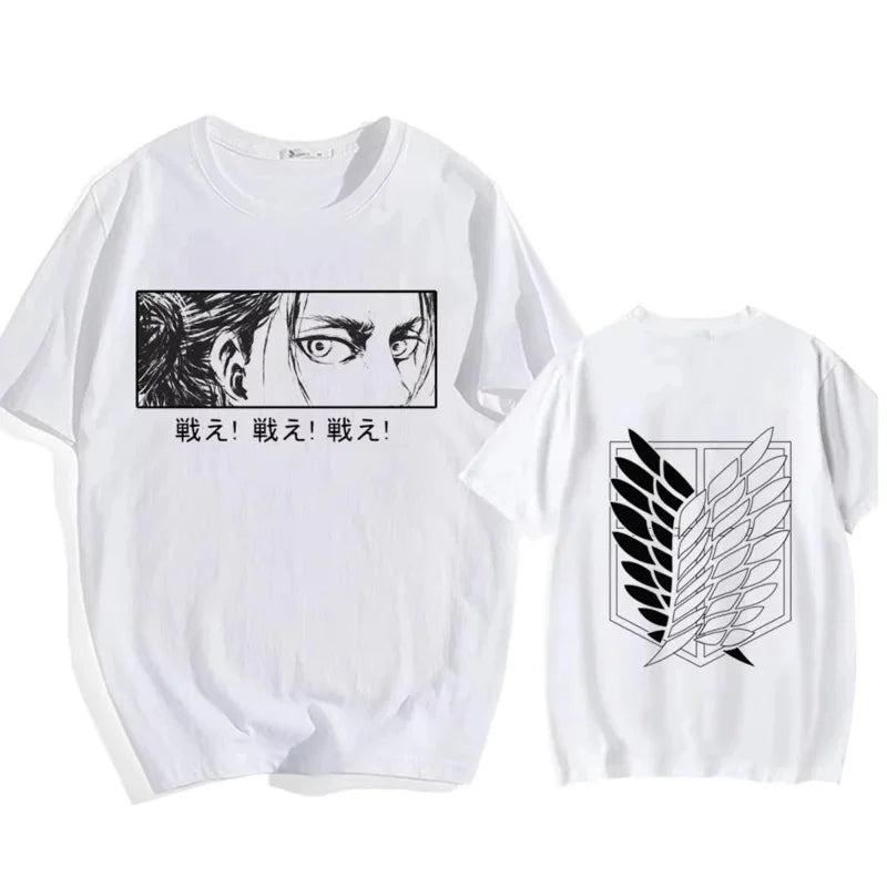 Attack on Titan Streetwear Men's T Shirt Eren Yeager Shingeki No