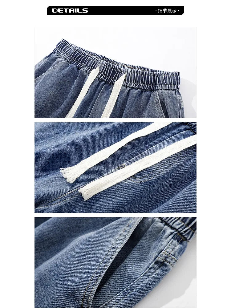 Men's American Style Loose Straight Leg Jeans Vintage Spring Summer