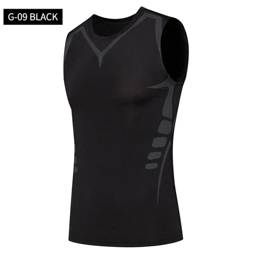 Sports Vest Men's Running Short-sleeved Quick-drying Sleeveless Ice