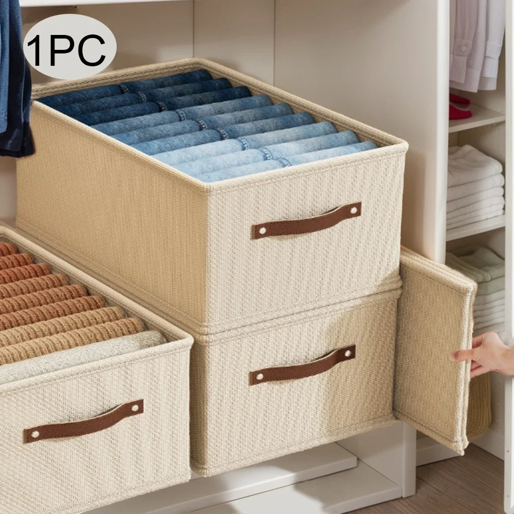 1PC  Oxford Cloth Box Storage Basket Clothes Storage Uncovered Bottom