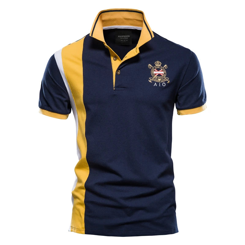 2025 New Men's Fashion Summer Stripe Printing Comfortable and