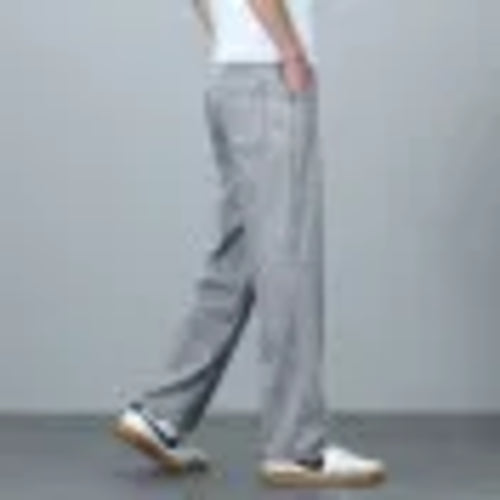 High Quality Spring Summer Lyocell Men's Jeans Loose Straight Wide Leg