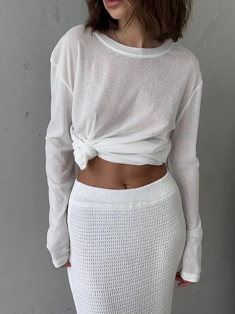 Hirsionsan 2025 Basic soft  T Shirts Women Summer autumn Long Sleeves