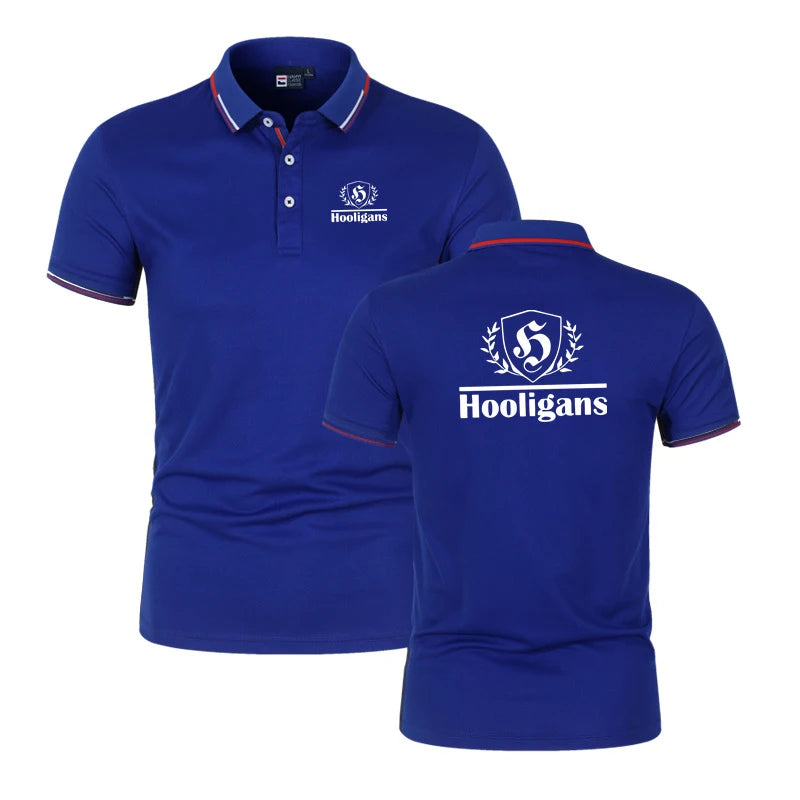 2026 Men'S New Summer Hooligans Polo Hot Sale Fashion Breathable Polos