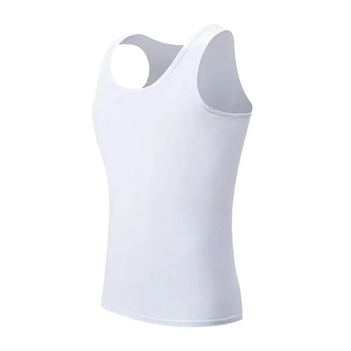 1/3 Pieces Men's Solid Color Basic Cotton Vest Youth Slim Exercise
