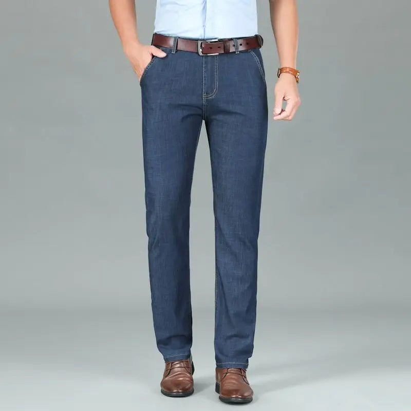 2026 New Seasons Lightweight Fit Straight Men's Jeans Classic Business