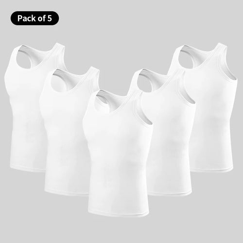 1/3 Pack Four Seasons Men's Cotton Joker Vest Teenagers Simple Fit