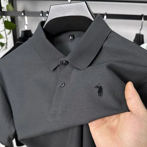 100% pure cotton T-shirt, summer new men's short sleeved business