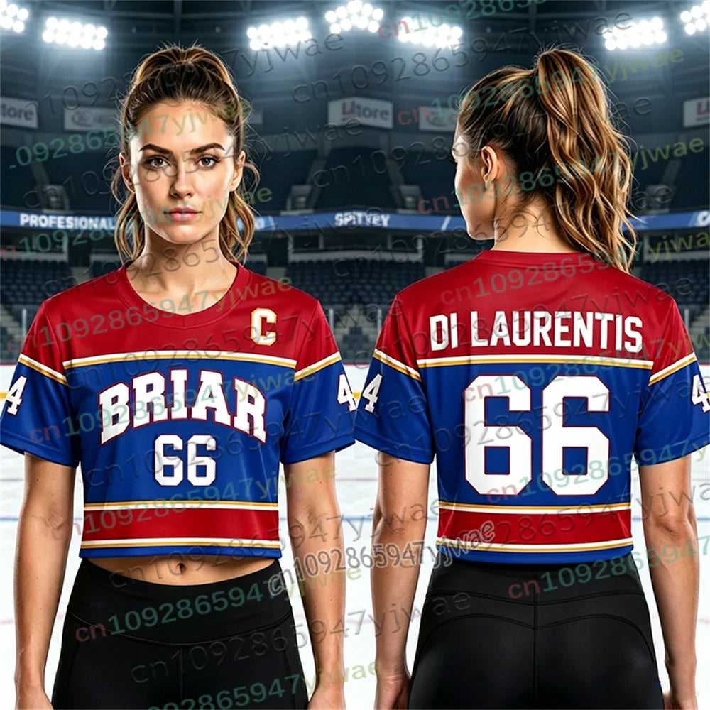 Off Campus Briar University Hockey Jersey Graham 44 22 DI LAURENTIS 66