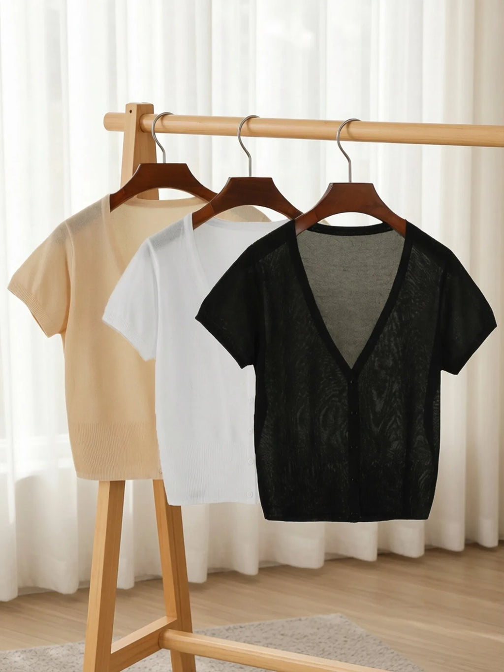 Outerwear Jerseys Summer Cardigan Women Cropped Blouses Korean Fashion