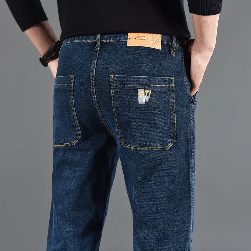 2026 New Style Jeans Men's Slim Fit Korean Style Comfortable Straight