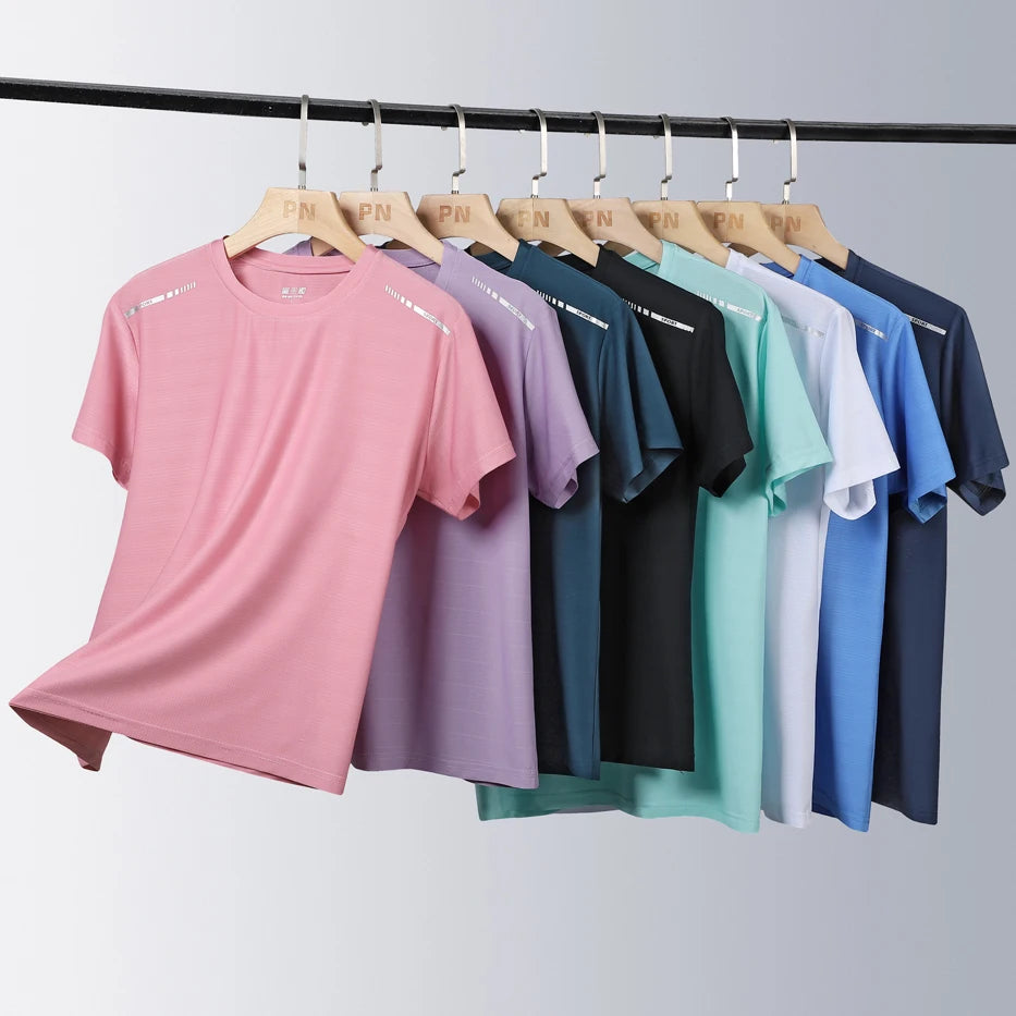 Women Reflective Running T-Shirt - High Elastic Breathable Quick-Dry