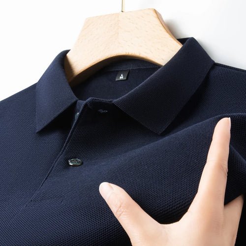 Men's 100% Cotton Polo Shirt -2024 Summer Fashion Casual Short Sleeve,