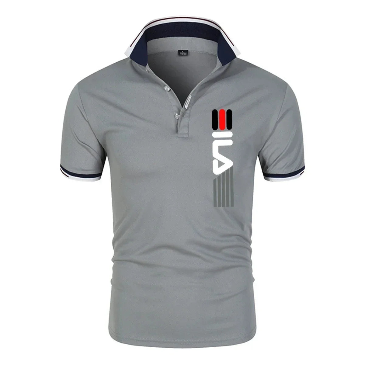 2025Summer New Men's Lapel Anti-pillin Polo Shirt printing  Short