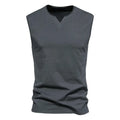 Summer Mens V-neck Tank Tops Athletic Jogging Gym TShirts Loose Vest