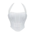 Corset Halter Crop Top Women Camisole Short Cropped Tank Tops Summer