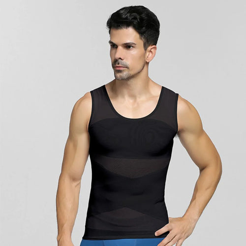 Men Compression Shirts for Men Shapewear Chest Abdomen Control Body