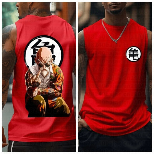 Dragon Ball Master Roshi Anime Muscle Tank Top Men Streetwear