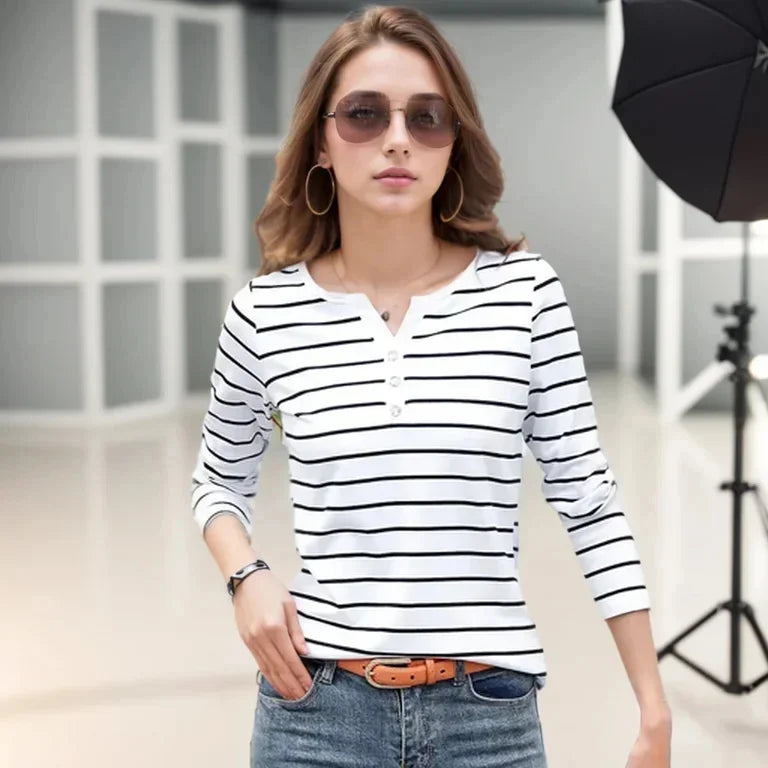 Women Spring Autumn Style Blouse shirts Tops Lady Casual Long Sleeve