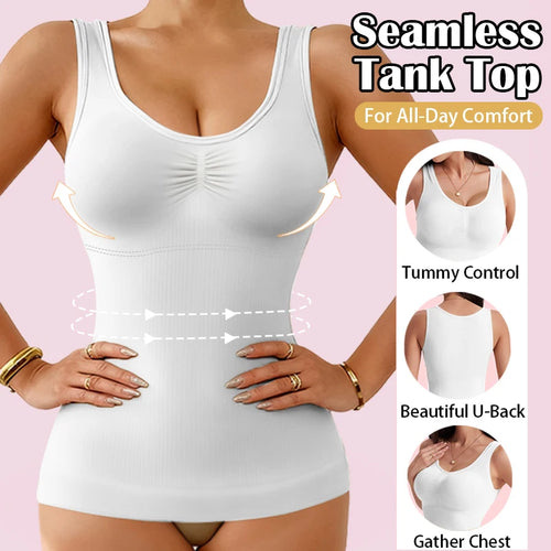 1pc Women Tummy Control Shapewear Classic 2-IN-1 With Padded Bra High
