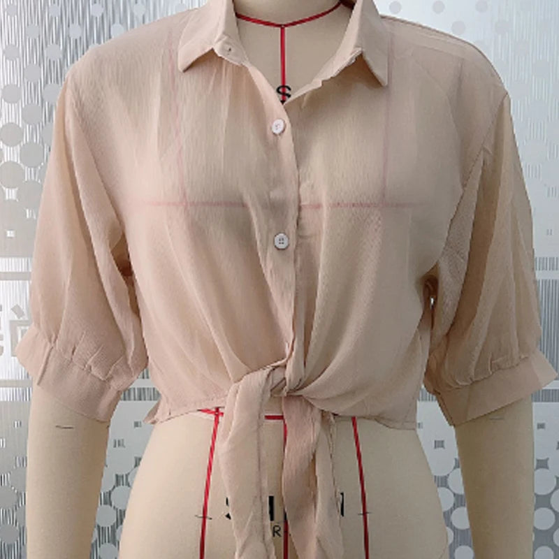 Summer Sun-protective Clothing Casual Loose Clothes Elegant Solid