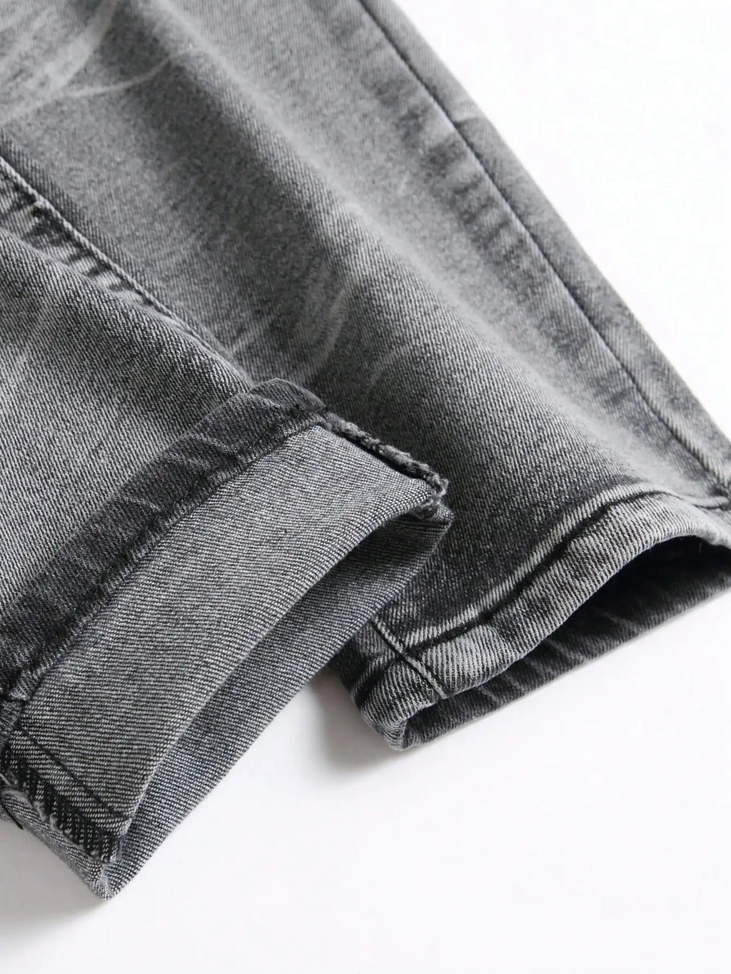 Men‘s Stretchy Denim Jeans Streetwear Tearing Patchwork Holes Ripped