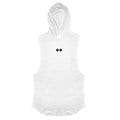 Summer Loose Sleeveless Hooded T-shirts Cotton Breathable Mens Sport
