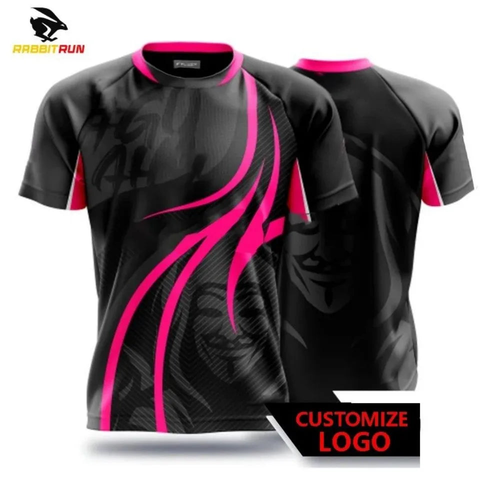 New men's breathable and comfortable T-shirt with striped printed