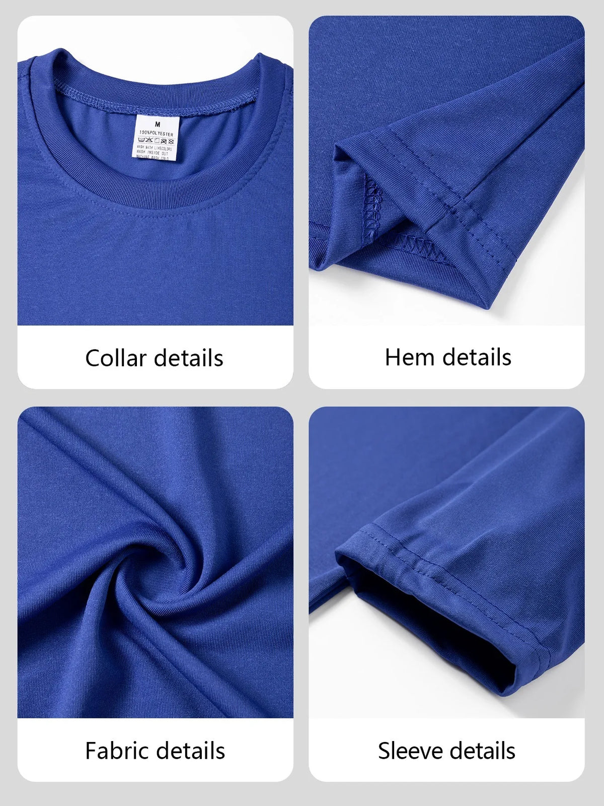 All Season Basic Long Sleeve T Shirts 2 Pack For Men Solid Tone