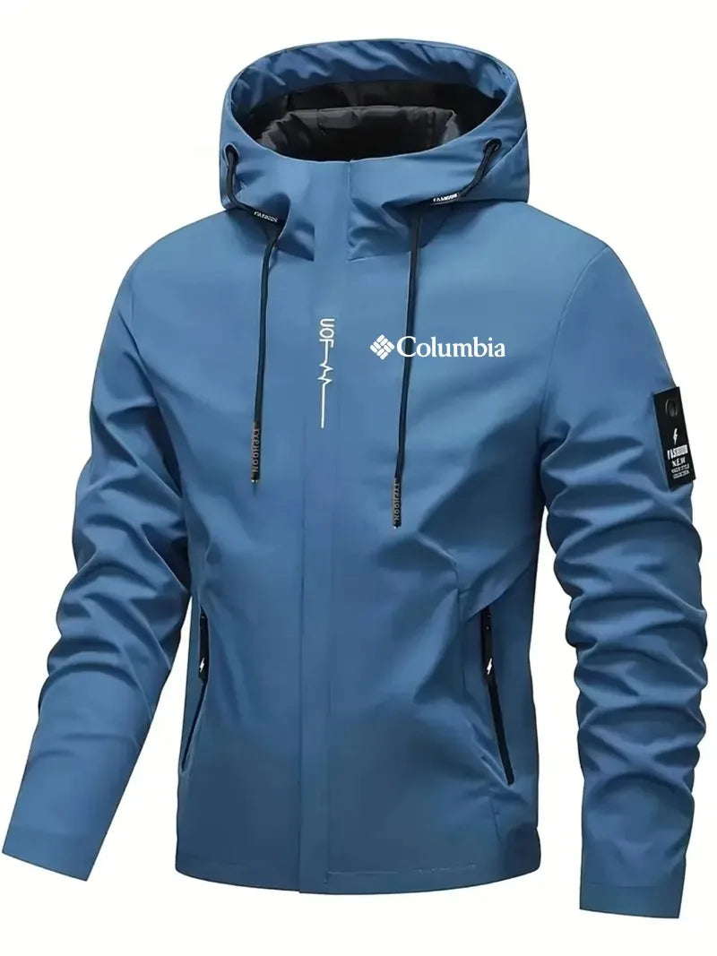 2026 Men's Waterproof Raincoat Hooded Lightweight Cycling Jacket