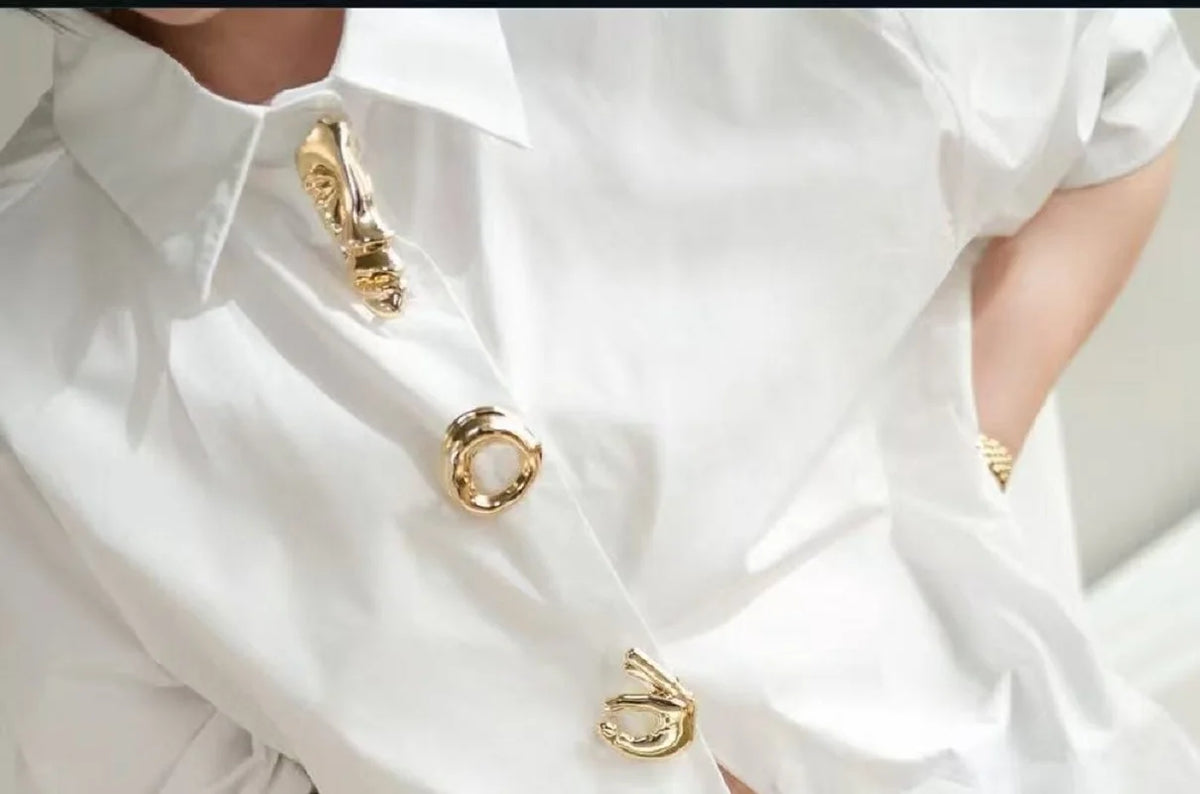 New Autumn 2025 Cotton Long Sleeve Solid Color Blouses Shirts for