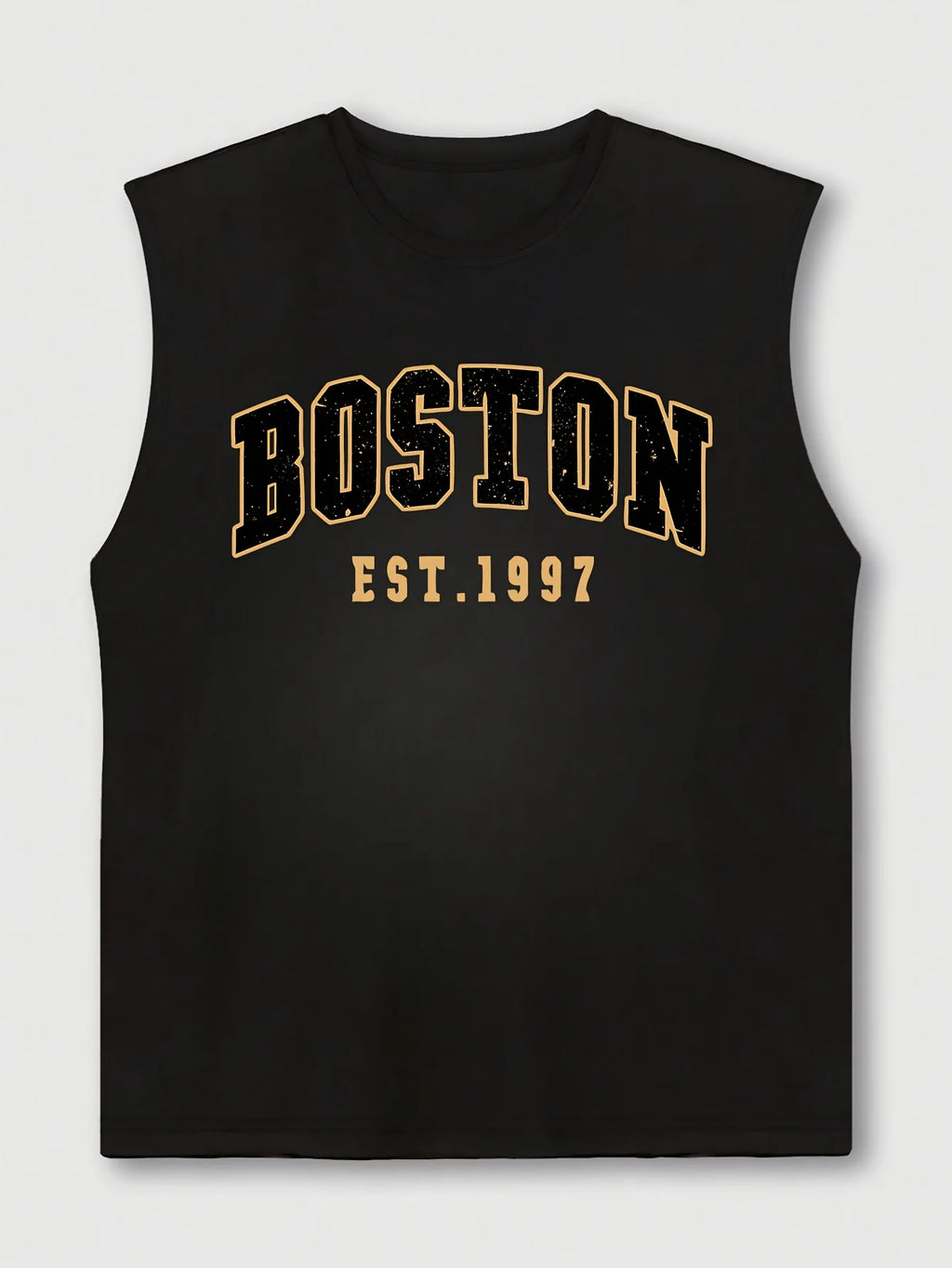 100 Cotton Men's Summer Fashion Casual Sports Loose Boston Est 1997