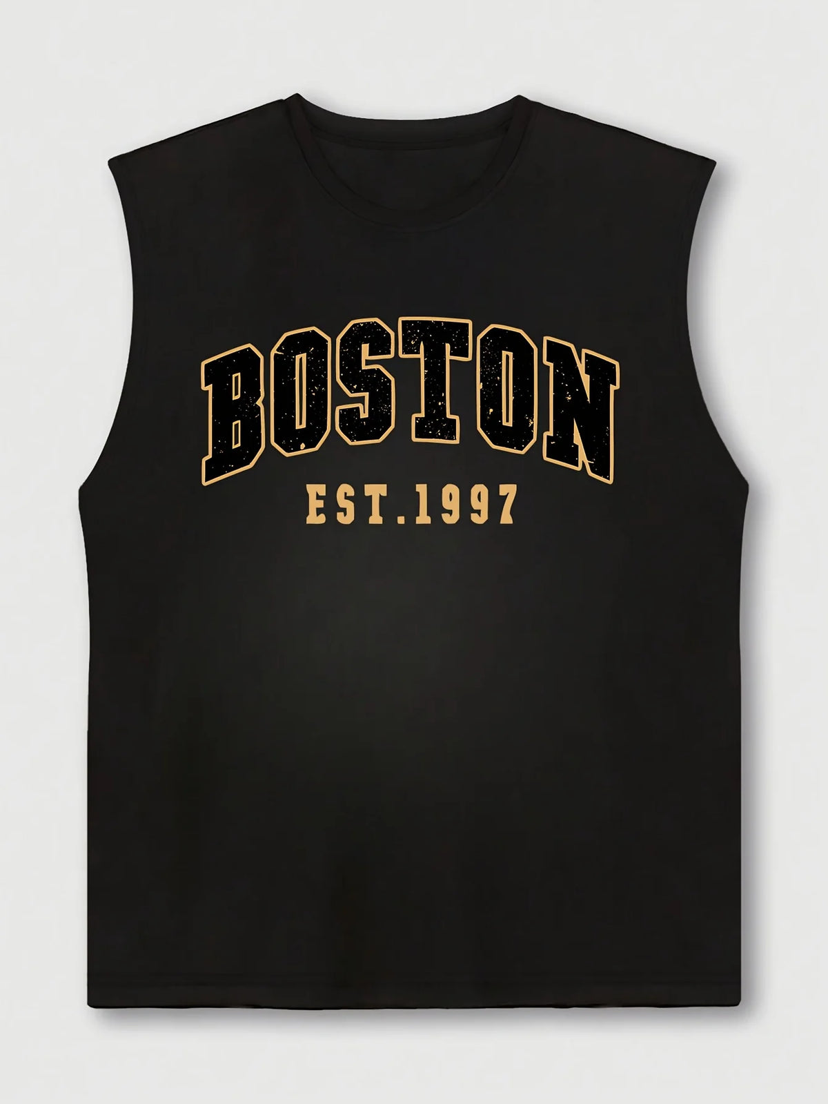 100 Cotton Men's Summer Fashion Casual Sports Loose Boston Est 1997