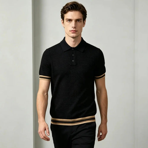 The New Summer Men's Polo Shirt T-Shirt Is Suitable for Light Business