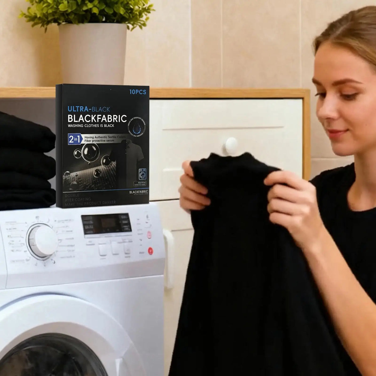 10Pcs Black Clothing Color Restorer Sheet Cotton Linen T-Shirts