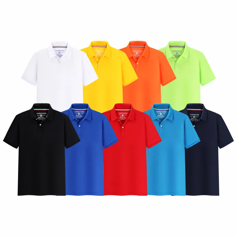 Summer Solid Color Outdoor Casual Lapel Short-sleeve Daily Business