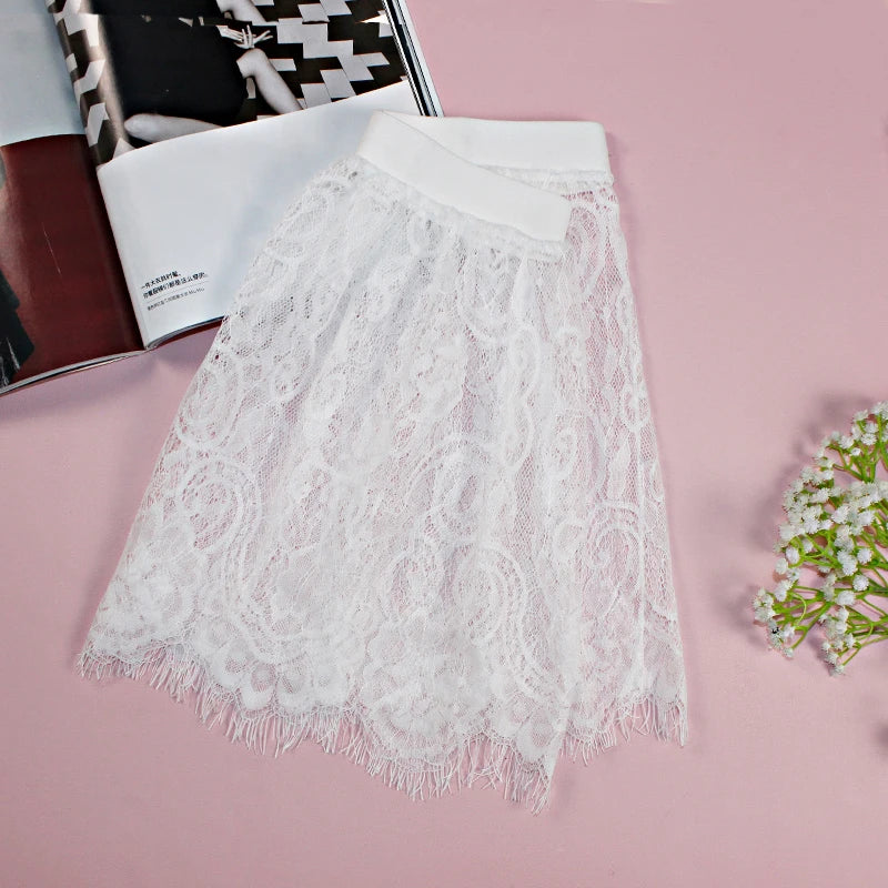 Underskirt Mini Skirt False Skirt Tail Blouse Hem Shirt Extender Women