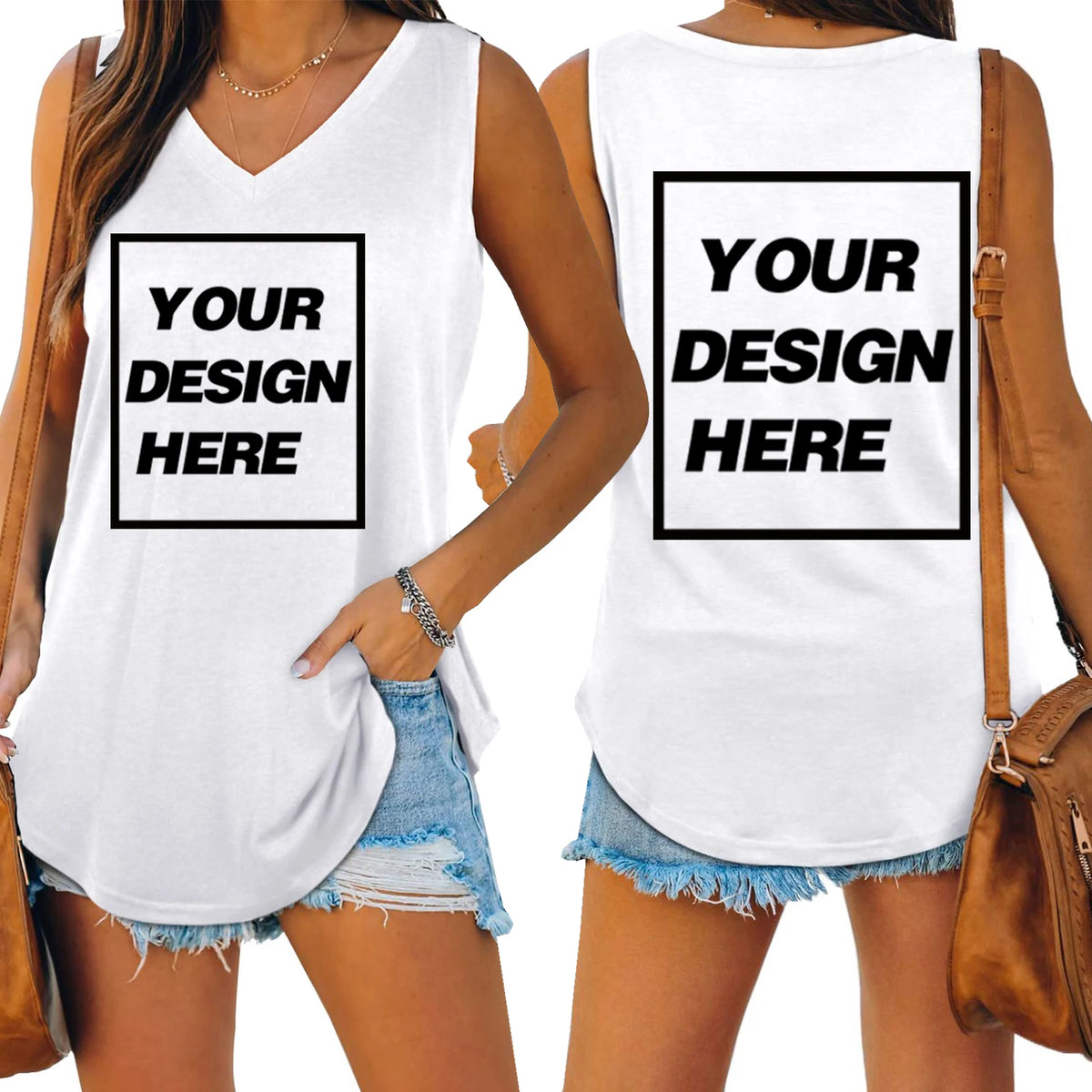 Custom Text Name Personalized Message Your Design Add Your Own Tank