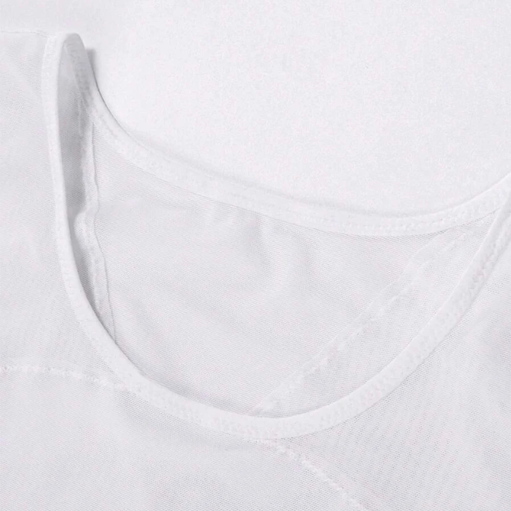 Men's Chest Compression Shirt to Hide Gynecomastia Moobs Slim Chest