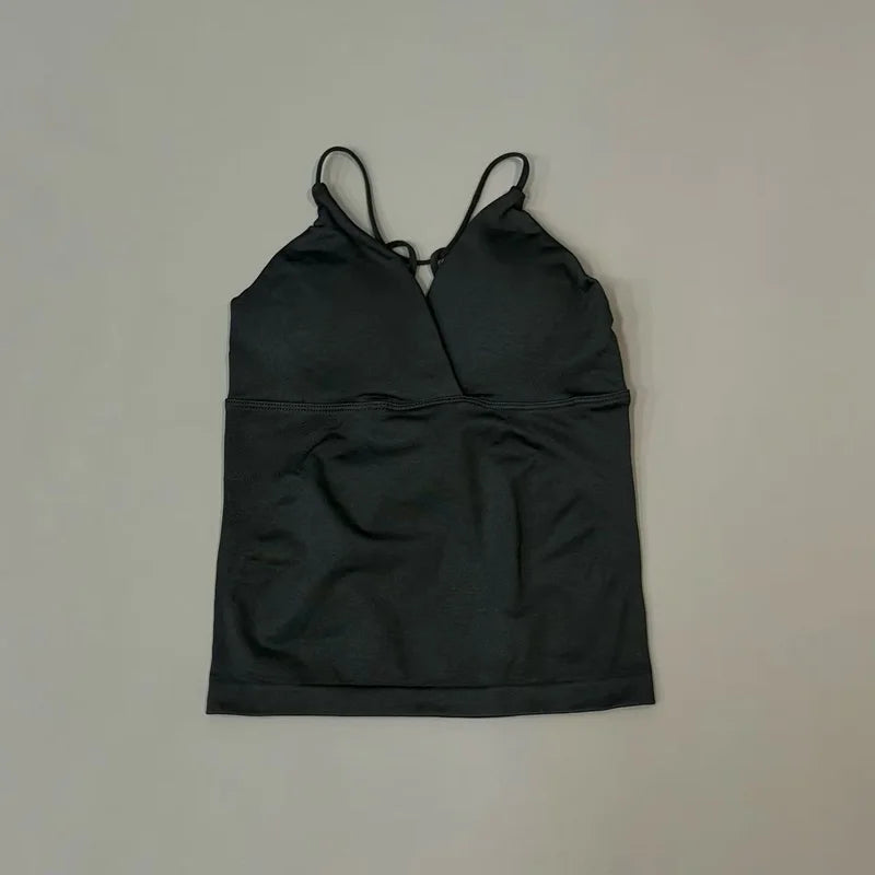 Vision Twist Front Longline Top Gym Sports Yoga Tops Women Quick Dry