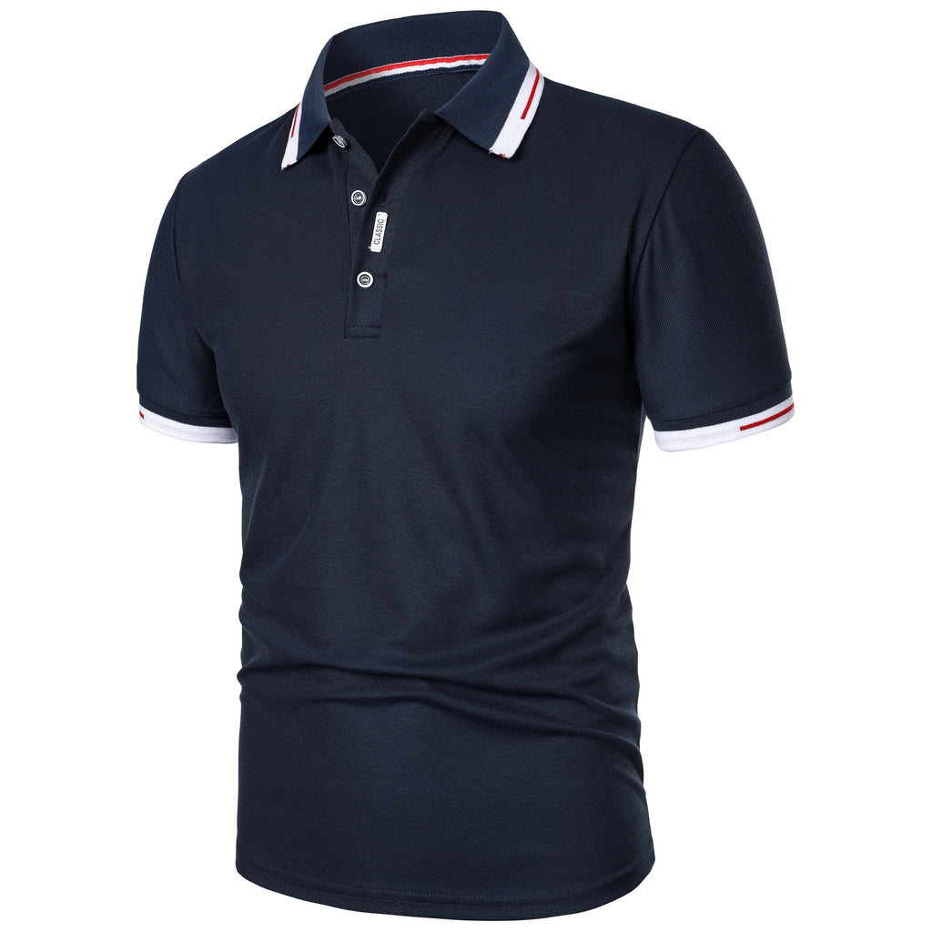 Men's new Polo shirt T-shirt summer men's short-sleeved intercolored