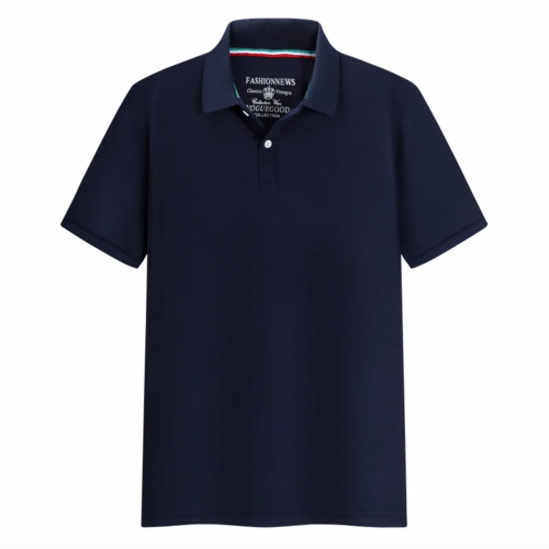 Summer Solid Color Outdoor Casual Lapel Short-sleeve Daily Business