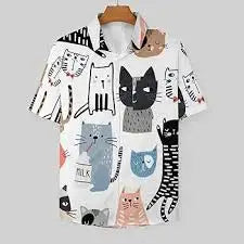 2026 New Aristocratic Temperament Cat Digital Printing Hawaii Cuban