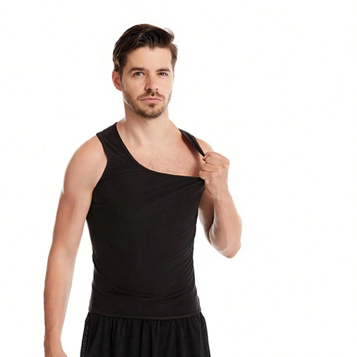 1PC Sauna Shirt for Men, Short Sleeve Sauna Sweat Body Shaper Mens