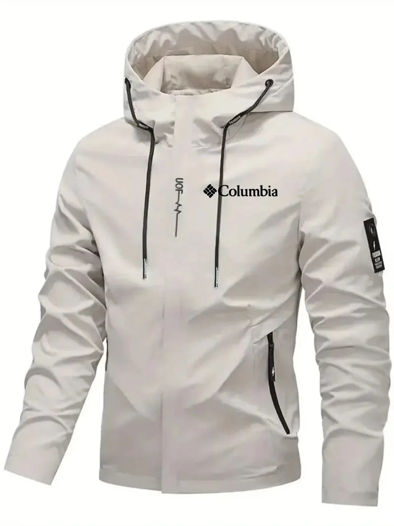 2026 Men's Waterproof Raincoat Hooded Lightweight Cycling Jacket