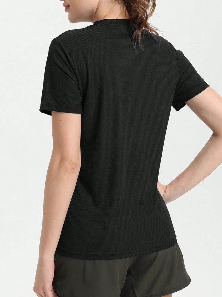 Women's Solid Color Ultralight Quick Dry Sport T-Shirt,Breathable