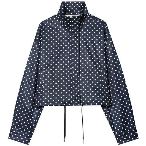 HXAO Polka Dot Bomber Jacket Women's Jackets Demi-Season Oversized